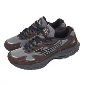 Mizuno 美津濃 休閒鞋 Wave Rider β 男鞋 棕 黑 復古 緩震 運動鞋 D1GA3309-25 25.5cm BROWN/BLACK