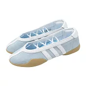 adidas 愛迪達 休閒鞋 Taekwondo MEI Ballet W 女鞋 藍白 膠底 芭蕾風 瑪莉珍 JR5758 22.5cm BLUE/WHITE