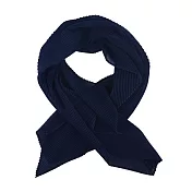 ISSEY MIYAKE 三宅一生 ME系列 不規則皺褶短披肩/圍巾(多色選)- 海軍藍