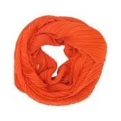 ISSEY MIYAKE 三宅一生 PLEATS PLEASE系列 O型雙層皺褶圍巾(多色選)- 橘色
