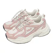 Fila 休閒鞋 Terranova 女鞋 粉紅 老爹鞋 復古 抽繩鞋帶 厚底 增高 5J312A155 23cm LIGHT PINK