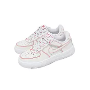 Nike 中童鞋 Force 1 Low EasyOn LV8 1 PS 白 紅 休閒鞋 II7095-100 20cm WHITE/UNIVERSITY RED
