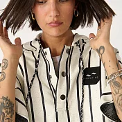 Slowtide Koko 快乾毛巾衣 白底黑條