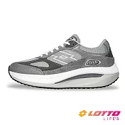 【LOTTO 義大利】男 寬楦 ARCH 901 經典風格跑鞋- 25.5cm 灰