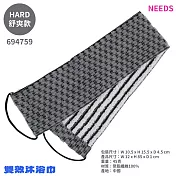 日本NEEDS雙面功效去角質除毛+易起泡搓澡巾6947沐浴巾(長85cm附握繩;適全身;可去廢角質體毛)洗澡巾刷澡巾搓背巾洗背巾刷背巾 黑色