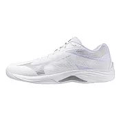 Mizuno 美津濃 Lightning Select [V1GA267051] 男 排球鞋 包覆 回彈 白 銀 23.5cm 白/銀