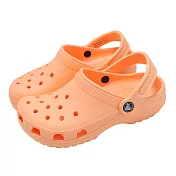 Crocs 洞洞鞋 Classic Clog K 中大童鞋 橘 太陽石橙色 涼拖鞋 卡駱馳 20699186A 19.5cm ELECTRIC SUNSTONE