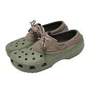 Crocs 洞洞鞋 Classic Islander Clog 男鞋 軍綠 元寶克駱格 卡駱馳 21202238V 25cm ARMY GREEN/WALNUT