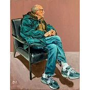 【玲廊滿藝】洪俊銘-黑色皮沙發27x41cm