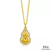 【點睛品】福祿無限 鑽石黃金項鍊