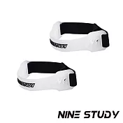 【NINE STUDY】頂級雙向加壓可水洗髕骨帶 健身 重訓 護具(超值兩入組)(四色任選) 半透明
