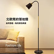 落地燈 客廳燈 LED閱讀燈 落地立燈 氣氛燈 補光燈(360°角度調節 無極調光 八色調節) 9017黑+金