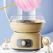 迷你棉花糖機 DIY棉花糖機 110V棉花糖機（一鍵啟動 快速出絲 超大托盤） 檸檬黃