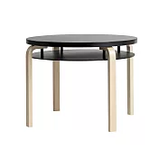 Artek Table 907B 雙層圓桌 （黑色桌面、75 公分）