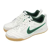 Nike 休閒鞋 Gato GS 大童 女鞋 米 綠 膠底 足球鞋 HV9596-105 23cm BEIGE/GREEN
