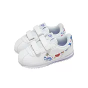 Nike 休閒鞋 Cortez SE FL TDV 小童 學步鞋 白 彩 魔鬼氈 阿甘鞋 IO9258-100 14cm WHITE/MULTI-COLOR