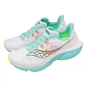 Saucony 索康尼 競速跑鞋 Kinvara 16 女鞋 白 藍 緩震 訓練 慢跑鞋 S11020130 22.5cm WHITE/AQUA