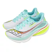 Saucony 索康尼 競速跑鞋 Endorphin Azura 女鞋 男鞋 白 彩 緩震 推進 慢跑鞋 S11070124 22.5cm WHITE/SPLASH