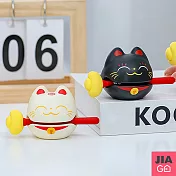 JIAGO 可愛造型紓壓放鬆擺件木魚/節奏樂器 黑色