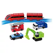 TAKARA TOMY 多美積木 TOMICA&PLARAIL 入門組