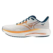 Mizuno 美津濃 Wave Rider 29 2E [J1GC250458] 男 慢跑鞋 超寬楦 跑鞋 路跑 灰橘 27cm 灰/橘