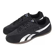 Reebok 休閒鞋 Ultra Lo 女鞋 黑 白 麂皮 緞面 復古 膠底 100245704 23.5cm BLACK/WHITE/GUM