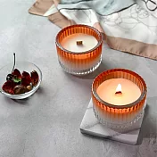 Gdesign 光嶼波璃 香氛蠟燭 玻紋質感 140g 無 橙花之水