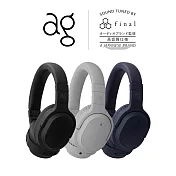 日本 ag WHP01K MK2 藍牙降噪耳罩式耳機  珍珠灰