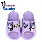 【HELLO KITTY】童鞋 KUROMI 酷洛米 兒童拖鞋 防水拖鞋 洞洞 室內室外 輕量 16 紫色