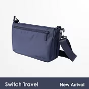 FORYU │多功能旅行斜背包 超大容量 防潑水 可掛行李箱桿 四色可選 - 海軍藍