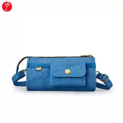 satana - Soldier 長夾斜背包-  雲煙藍