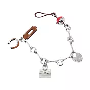 Hermes 愛馬仕 Bijou de Sac藍盒子限定 馬蹄&蘋果金屬吊飾- 紅