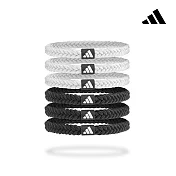 Adidas 彈力編織髮圈（6入）