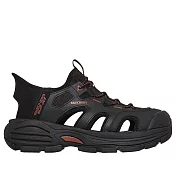 Skechers 思克威爾 Fairport [205475BLK] 男 休閒 涼鞋 寬楦 拖鞋 黑 26cm 黑