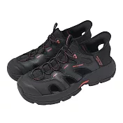 Skechers 戶外涼鞋 Fairport 男鞋 黑 紅 輕量 緩衝 護趾 涼拖鞋 205475BLK 25cm BLACK