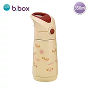澳洲【B.BOX】不鏽鋼吸管保冷水壺350ml 獅子王