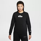 NIKE AS W NSW CLUB FLC STD GX CREW 女 圓領套頭衫 IF0225010 L 黑色