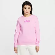 NIKE AS W NSW CLUB FLC STD GX CREW 女 圓領套頭衫 IF0225663 L 粉紅色
