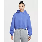 NIKE AS W NSW PHNX FLC OS CRP HNLY 女 連帽上衣 IF0259460 L 藍色
