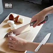 【日本霜山】一體成形不鏽鋼三德刀-30cm