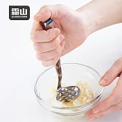 【日本霜山】304不鏽鋼一體成形壓泥器/搗泥器-16.5cm