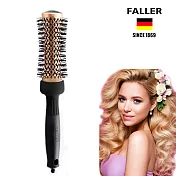 德國FALLER芙樂 陶瓷負離子金屬抗靜電熱塑梳33MM  獨特內縮式管身  捲髮直髮都可自己完成