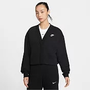 NIKE AS W NSW CLUB FLC LOOSE CARDIG 女 休閒外套 IF5456010 L 黑色