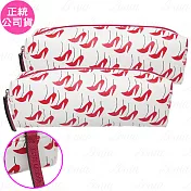 ESTEE LAUDER 雅詩蘭黛 紅色高跟鞋壓紋化妝包*2(公司貨)