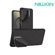 NILLKIN SAMSUNG 三星 S26 Ultra 纖極碳纖維紋磁吸殼(透黑鏡蓋版) MagSafe -黑色