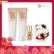 ESTEE LAUDER 雅詩蘭黛 粉持久出國美肌組[乖乖乳SPF20(15ml)x2+完美持妝粉底SPF10(7ml)X1-多色號可選(#36/#17)]附招財貓收納粉 1W1#17