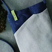 濁河良品 | 漫步隨行 大容量手機揹袋 - 丹寧藍＋淺灰