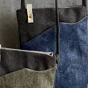 濁河良品 | 漫步隨行 大容量手機揹袋 - 潑墨深海藍