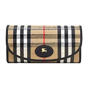 BURBERRY Highlands 翻蓋長夾- 沙色