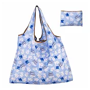 【EZlife】環保折疊寬肩帶大容量購物袋(2入組) V款